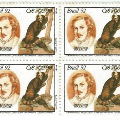 QC1796MINT - 170 ANOS DA EXPEDIÇÃO LANGSDORFF NO BRASIL (1821-1829) - CONFERÊNCIA DAS NAÇÕES UNIDAS SOBRE MEIO AMBIENTE E DESENVOLVIMENTO - 1992 - MINT
