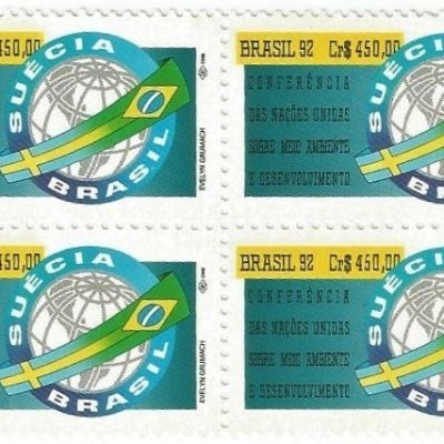 QC1798MINT - CONFERÊNCIA DAS NAÇÕES UNIDAS SOBRE MEIO AMBIENTE E DESENVOLVIMENTO (ECO-RIO) - 1992 - MINT