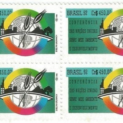 QC1799MINT - CONFERÊNCIA DAS NAÇÕES UNIDAS SOBRE MEIO AMBIENTE E DESENVOLVIMENTO (ECO-RIO) - 1992 - MINT