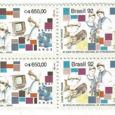 QC1814MINT - 50 ANOS DO SERVIÇO NACIONAL DE APRENDIZAGEM INDUSTRIAL - SENAI - 1992 - MINT