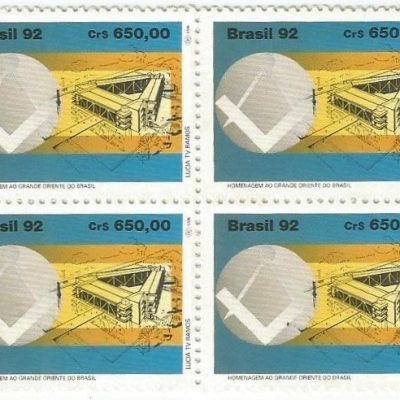 QC1817MINT - HOMENAGEM AO GRANDE ORIENTE DO BRASIL - 1992 - MINT