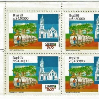QC1833MINT - 300 ANOS DE CURITIBA/PR - 1993 - MINT