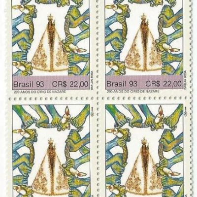 QC1864MINT - 200 ANOS DO CÍRIO DE NAZARÉ, FESTA RELIGIOSA, BELÉM/PA - 1993 - MINT