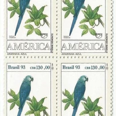 QC1866MINT - UPAEP 93 - FAUNA EM EXTINÇÃO ARARAS BRASILEIRAS - 1993 - MINT