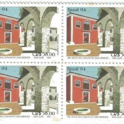 QC1881MINT - 340 ANOS DO CONVENTO DAS MERCÊS SÃO LUIS/MA - 1994 - MINT