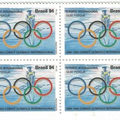 QC1883MINT - CENTENÁRIO DO COMITÊ OLÍMPICO INTERNACIONAL, FUNDADO PELO BARÃO PIERRE DE COUBERTIN (1863-1937) - 1994 - MINT