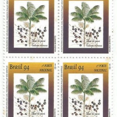 QC1891MINT - PRESERVAÇÃO DA FLORA BICENTENÁRIO DO NASCIMENTO DO NATURALISTA KARL FRIEDRICH PHILLIP VON MARTIUS (1794-1868) - 1994 - MINT