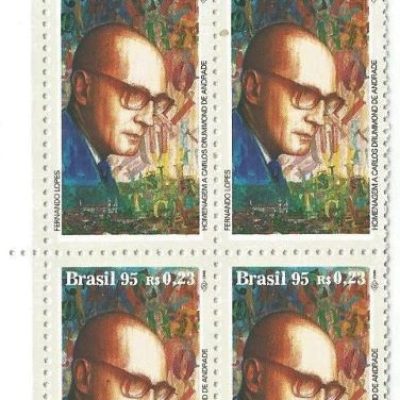QC1975MINT - LITERATURA - HOMENAGEM A CARLOS DRUMMOND DE ANDRADE - 1995 - MINT