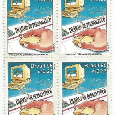 QC1984MINT - 170 ANOS DO DIÁRIO DE PERNAMBUCO - 1995 - MINT
