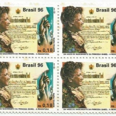 QC2005MINT - 150 ANOS DO NASCIMENTO DA PRINCESA ISABEL - A REDENTORA - 1996 - MINT