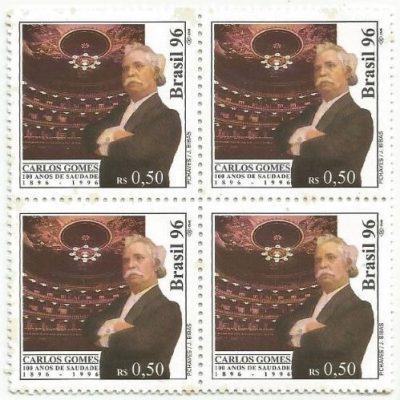 QC2006MINT - CENTENÁRIO DA MORTE DE ANTONIO CARLOS GOMES - 1996 - MINT