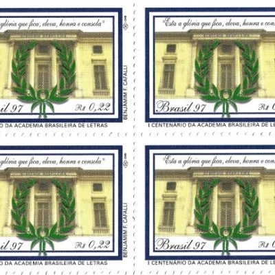 QC2041MINT - CENTENÁRIO DA ACADEMIA BRASILEIRA DE LETRAS - 1997 - MINT
