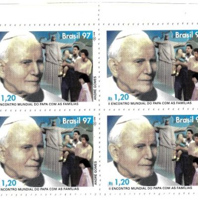 QC2043MINT - II ENCONTRO MUNDIAL DO PAPA COM AS FAMÍLIAS - 1997 - MINT