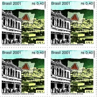 QC2379MINT - 100 ANOS DA ASSOCIAÇÃO COMERCIAL DE MINAS GERAIS - 2001 - MINT