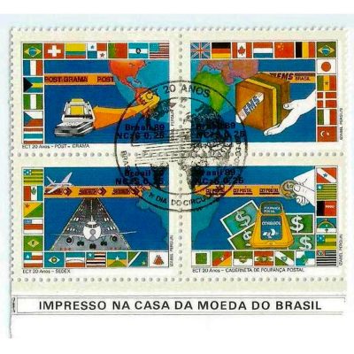 SCS1621 CBC - 20 anos da ECT - Serviços Especiais - Quadra - 1989