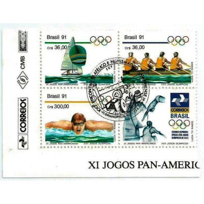 SCS1727 CBC - XI Jogos Pan-Americanos (Havana/Cuba) XXVº Jogos Olímpicos (Barcelona - 92/Espanha) - 1991