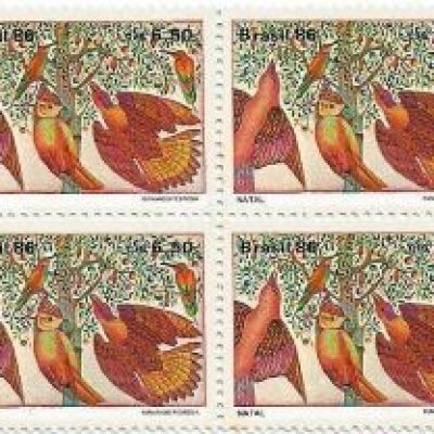 QC1531MINT - NATAL 86 - PÁSSAROS - 1986 - MINT