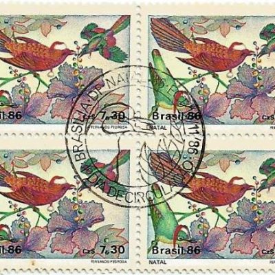 QC1532CBC - NATAL 86 - PÁSSAROS - 1986 - CBC