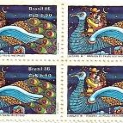 QC1535MINT - LUBRAPEX 86 XI EXPOSIÇÃO FILATÉLICA LUSO-BRASILEIRA, RIO DT 11 X 11.5 - 1986 - MINT