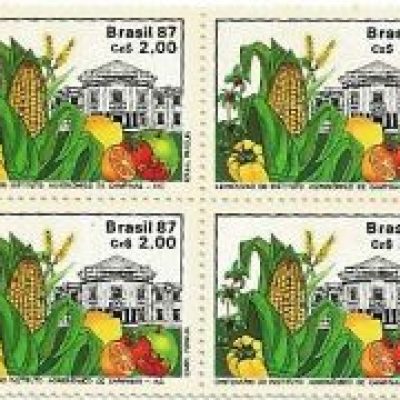 QC1553MINT- CENTENÁRIO DO INSTITUTO AGRONÔMICO DE CAMPINAS - IAC - 1987 - MINT