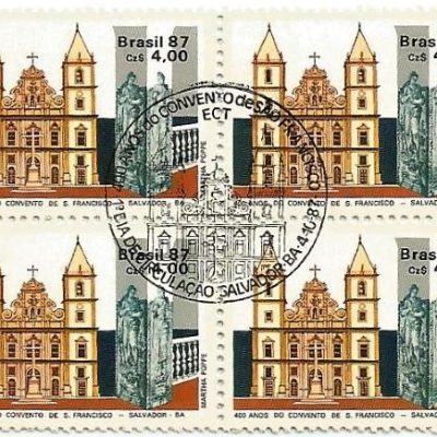 QC1563CBC - 400 ANOS DO CONVENTO DE SÃO FRANCISCO - SALVADOR - BA - 1987 - CBC