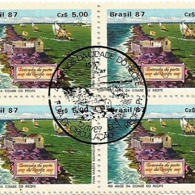 QC1565CBC - 450 ANOS DA CIDADE DO RECIFE - PE - 1987 - CBC